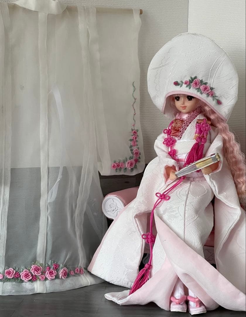 ジェニーちゃん服　花嫁着物　白無垢