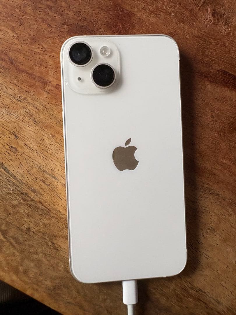 SIMフリー iPhone 14 ホワイト 256GB 画面にひびあり 箱付き