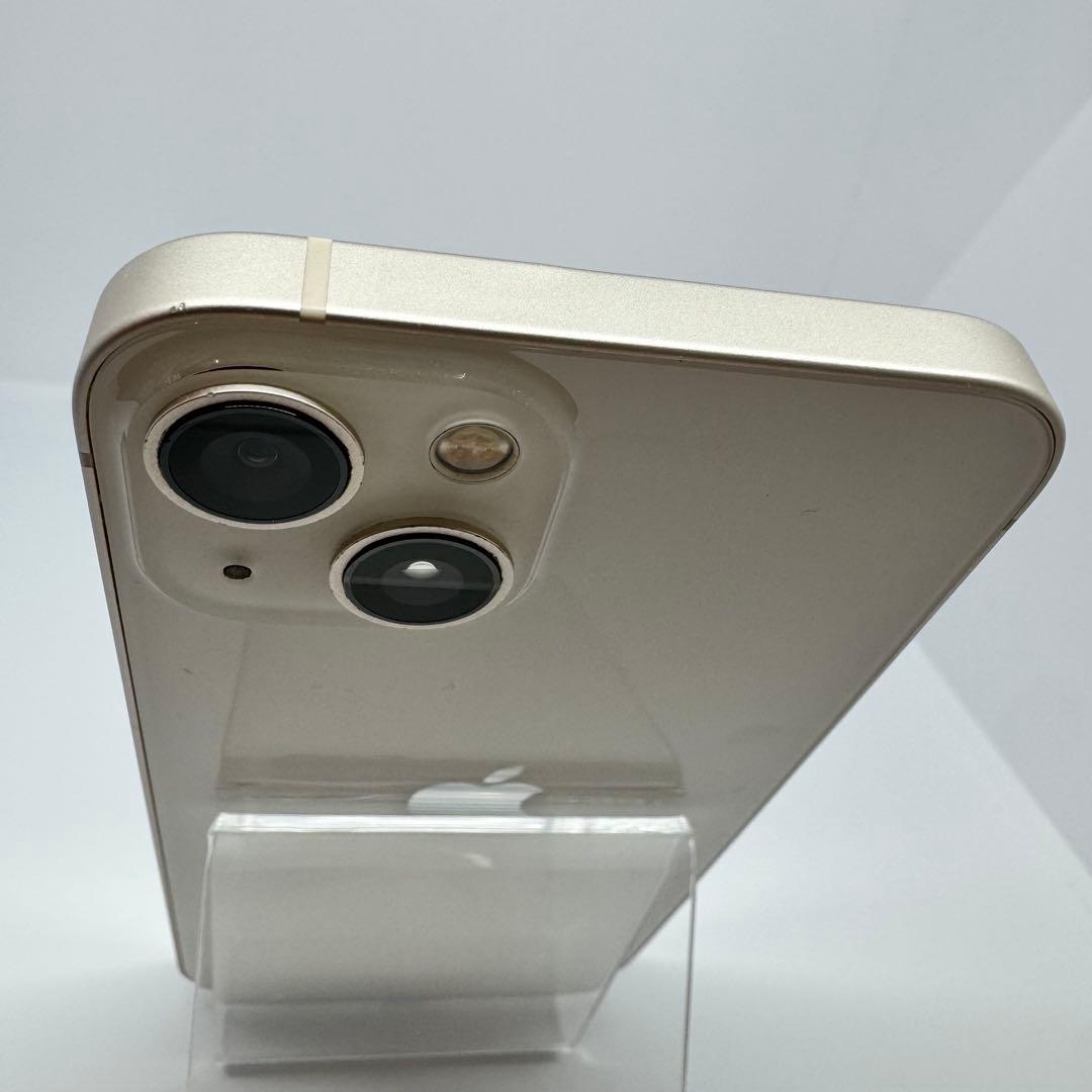 【美品】iPhone 13 128GB WHITE 大容量新品バッテリー100%