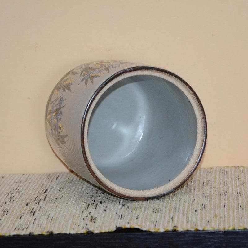 茶道具　萬古焼　乾山写八ツ橋水指　美品　萬古窯　加賀瑞山　送料込み