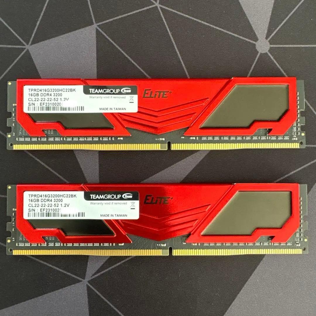 TEAM ELITE DDR4 32GB (2x16GB) 3200MHz ②