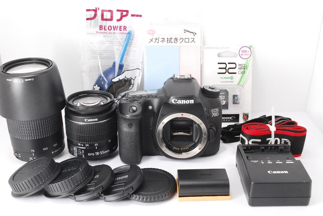 ✨Wi-Fi搭載✨Canon EOS 70D✨ダブルズームレンズ 使用感少 美品