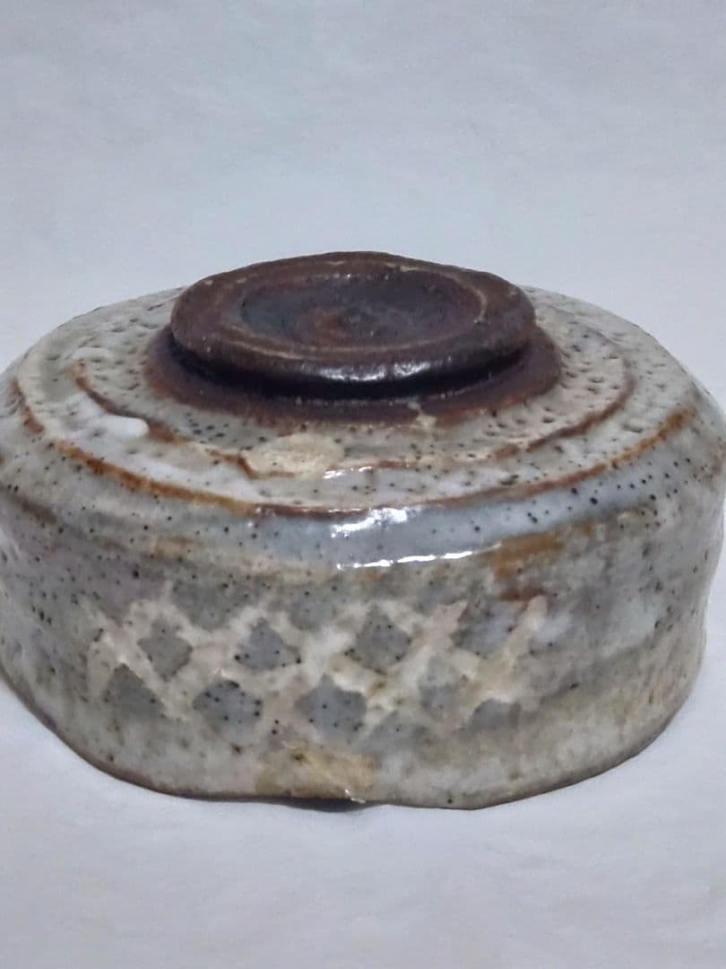 時代物　茶道具　美濃焼　鼠志野　平茶碗