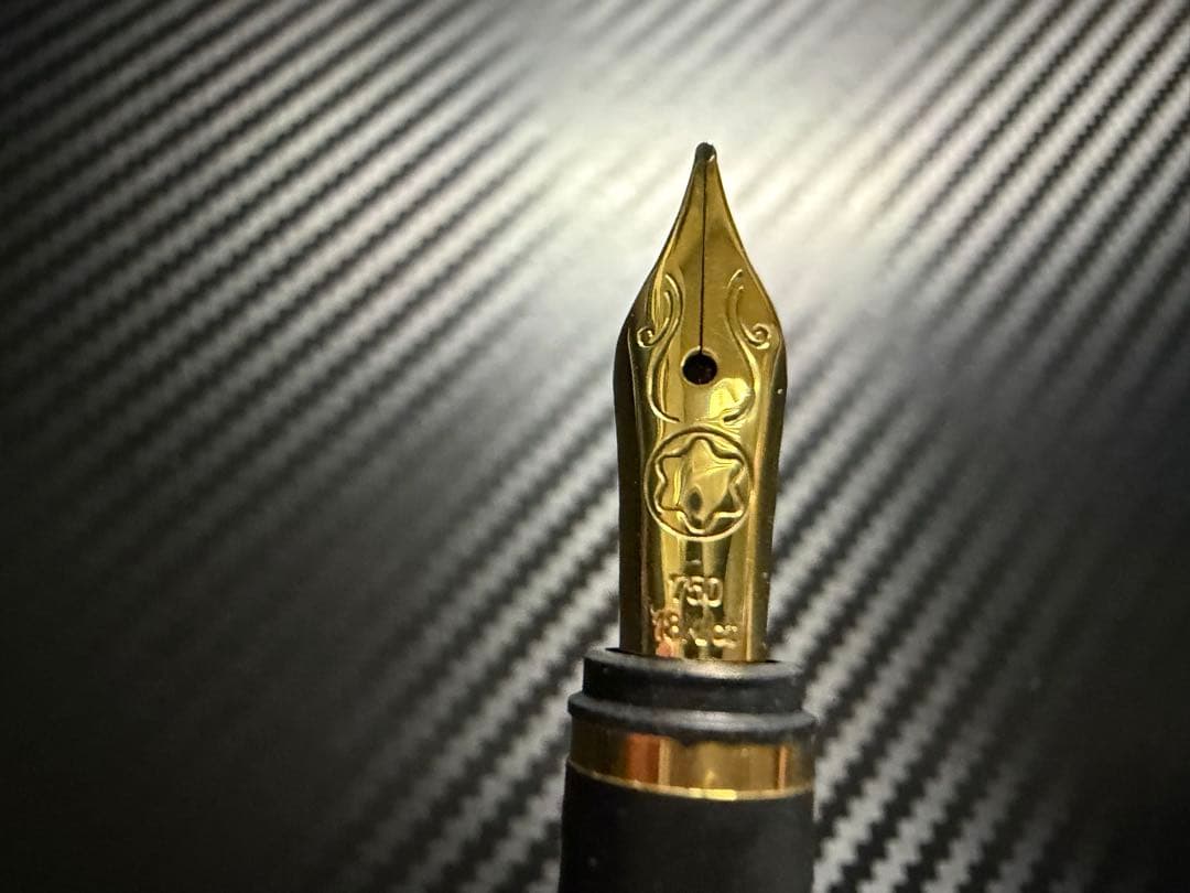 未使用に近い モンブラン ノブレス シルバー M 18K 18120 万年筆