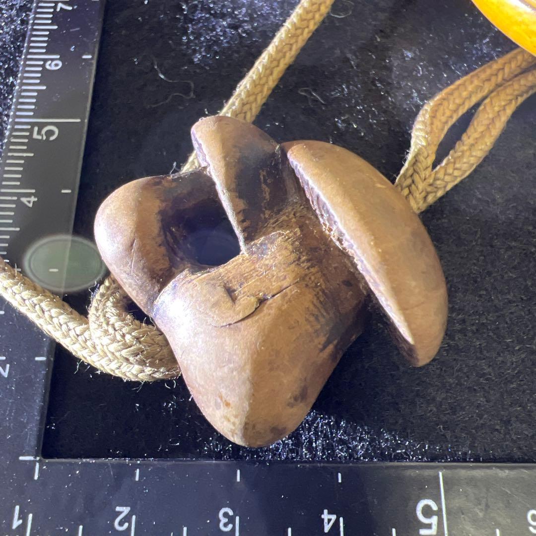 江戸期　木彫漆塗風景画四段印籠、極上饅頭根付　115g 東Y8-0218☆2F
