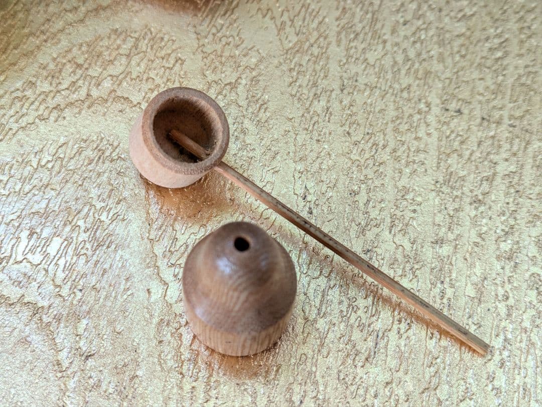 お値下げ✿木製ミニ茶道具茶釜セット✿静岡工芸挽物✿未使用箱付
