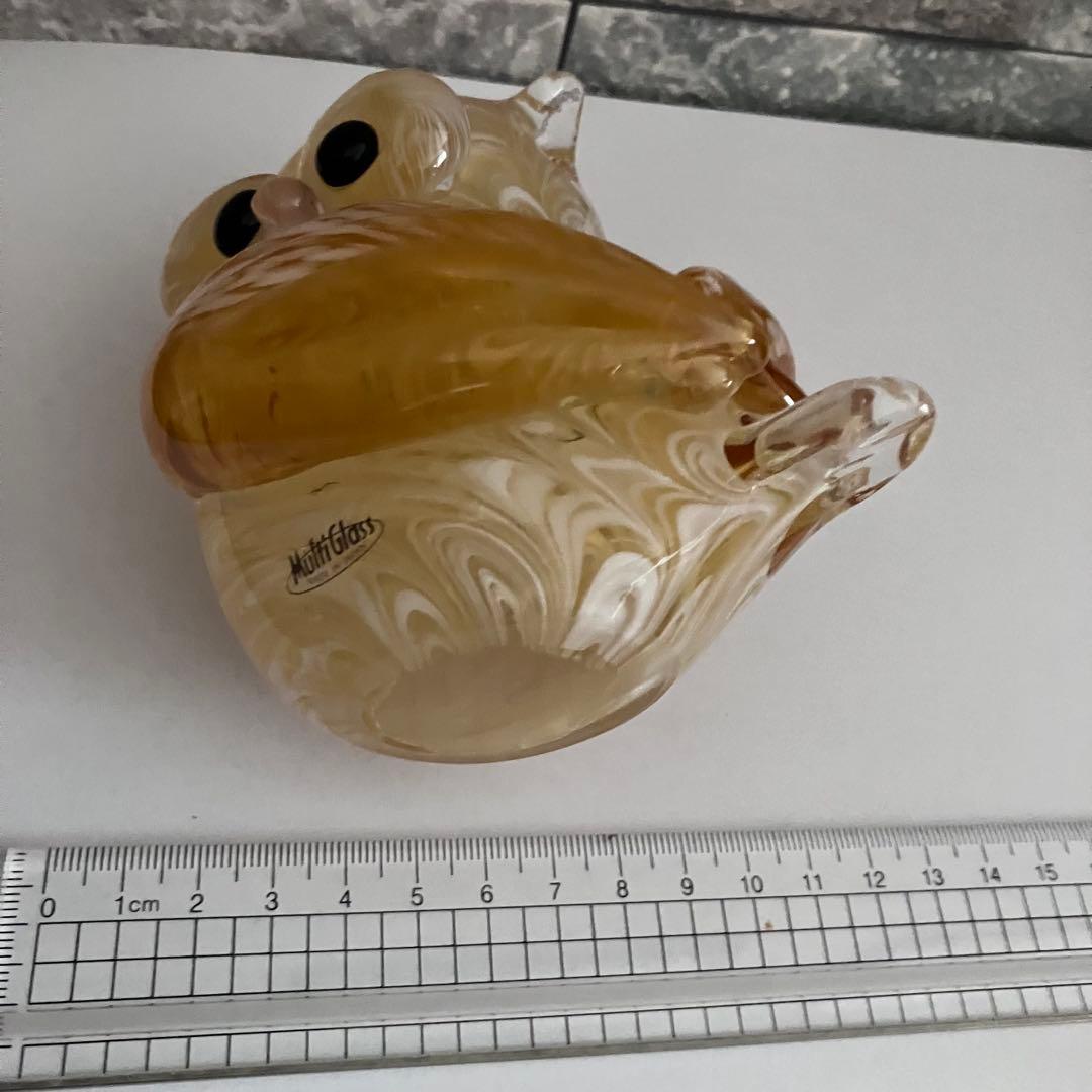 マルティグラス フクロウ　梟　ミミズク　鳥 薄茶　ベージュ　ライトブラウン