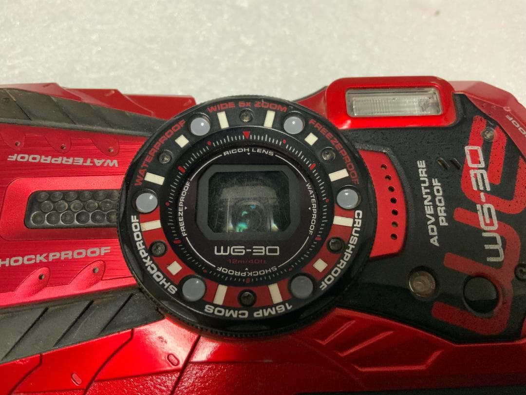 RICOH WG-30 レッド 防水カメラ