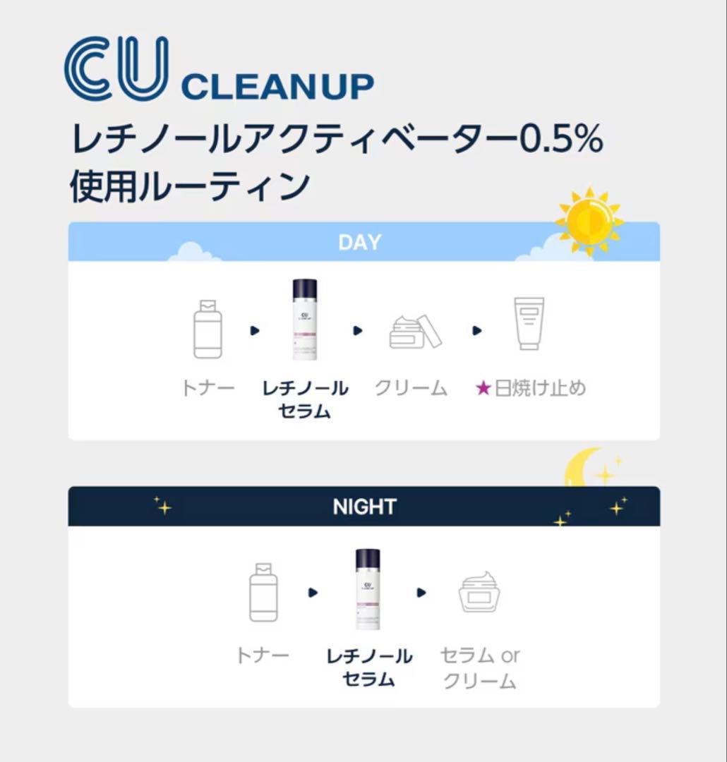 【新品】CU CLEAN-UP RETINOL ACTIVATOR 0.5％