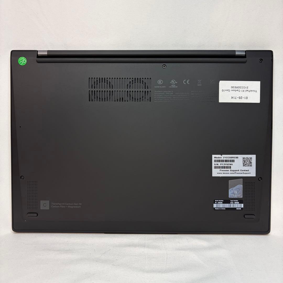 美品 X1 Carbon Gen10 12世代 i5 8GB 14型 オフィス