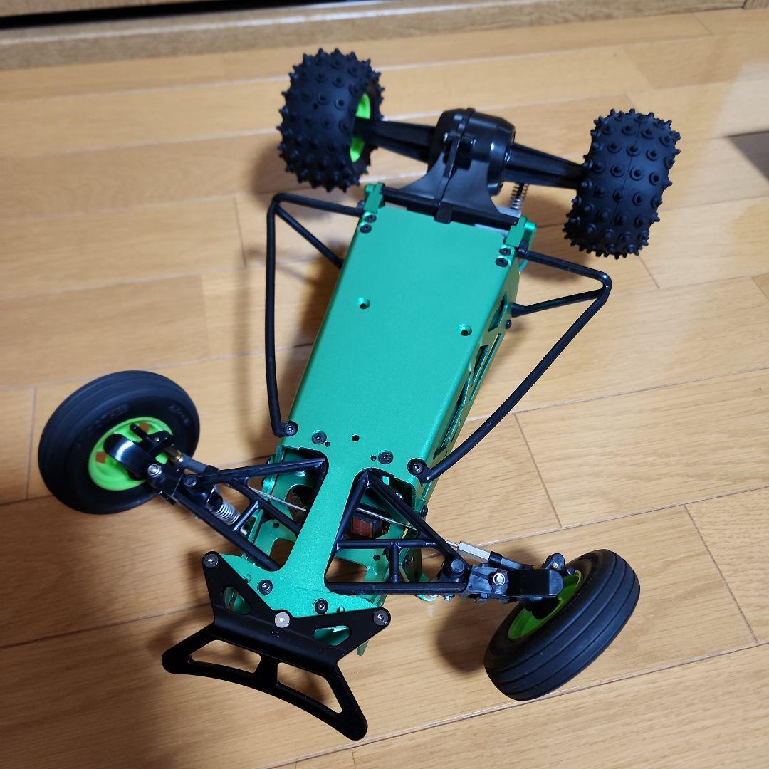タミヤグラスホッパー MRCコンバージョン、アルミシャーシ&バンパー