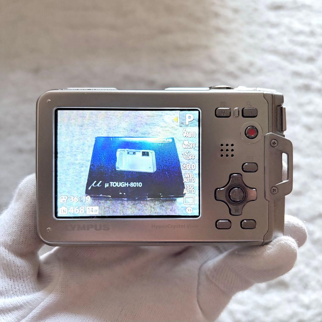 美品【動作確認済】OLYMPUS オリンパス μ TOUGH-8010 シルバー