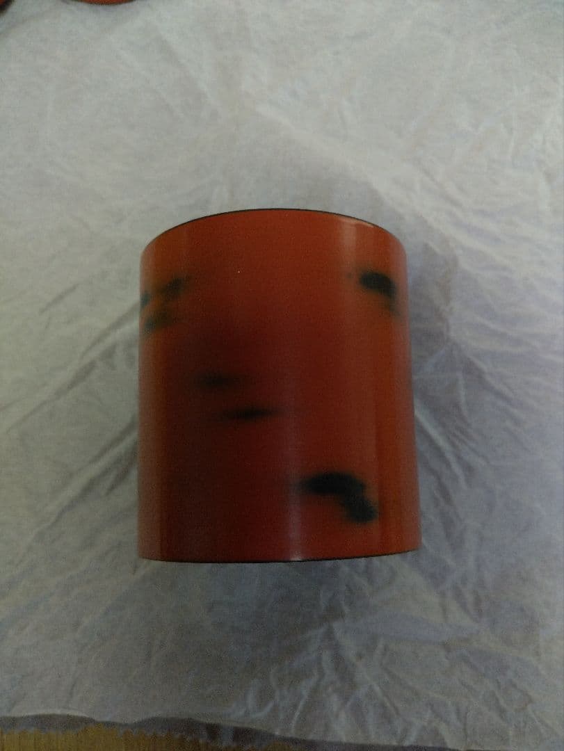 根来塗金輪寺茶器　菊桐金輪寺一双　小松一徳作