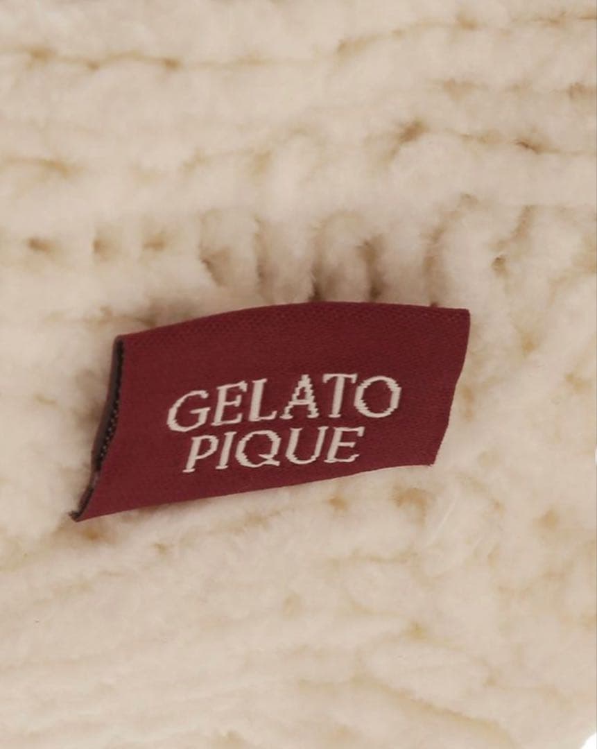 GELATO PIQUE CAT&DOGハートアランハイネックプルオーバー　S