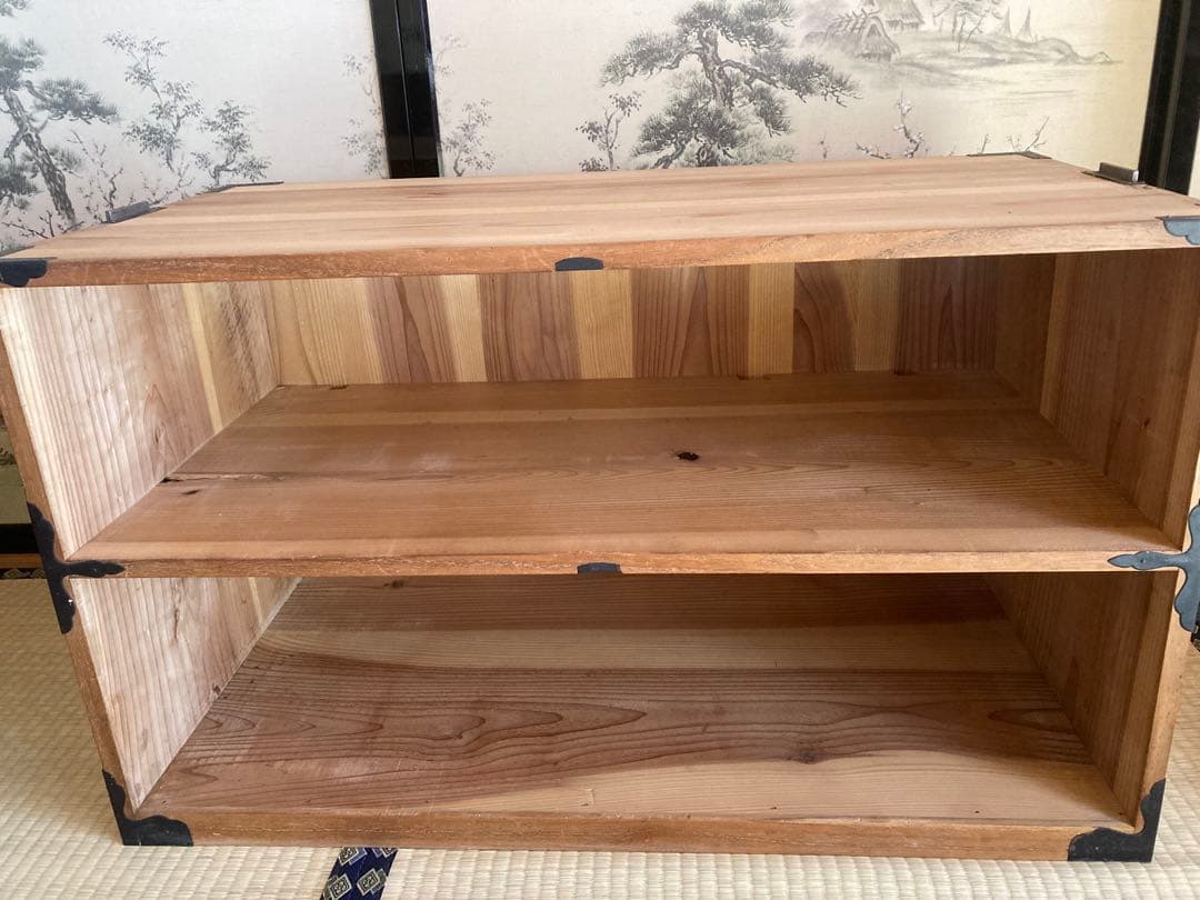 桐箪笥 2段引き出し チェスト 昭和レトロ アンティーク