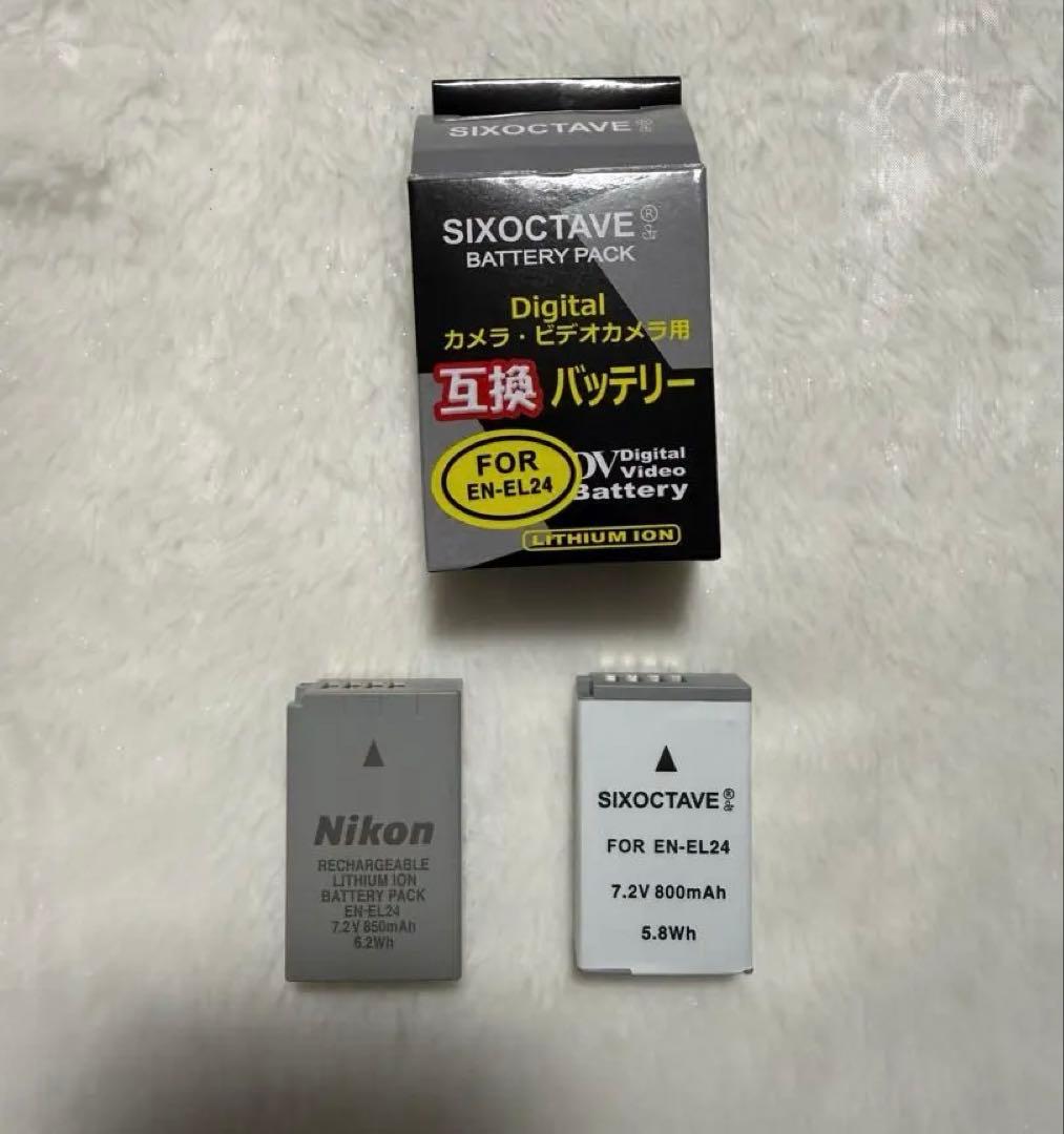 Nikon 1 J5ダブルズームキット ブラック 本体バッテリー充電器付き