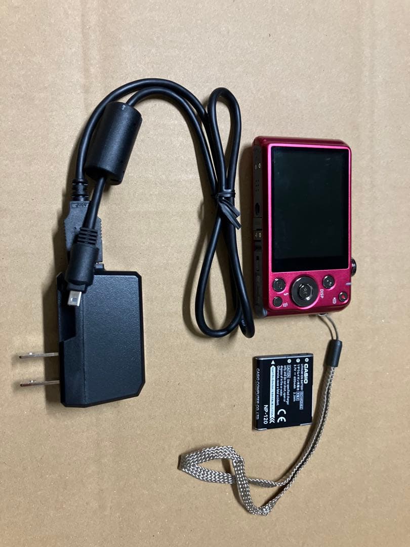 デジカメ　CASIO EXILIM EXZ900 レッド　作動確認済み