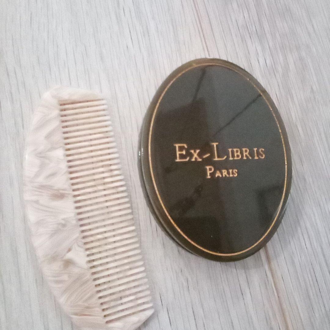 三点セット　Ex-Libris　Parisの別注ミラー&コーム&巾着セット