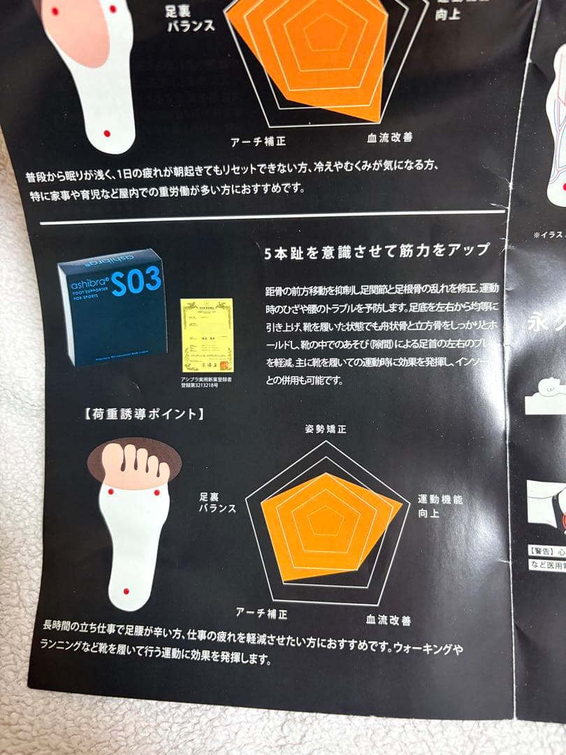 ashibraアシブラ M01 S03 Lサイズ足首サポーター外反母趾姿勢改善