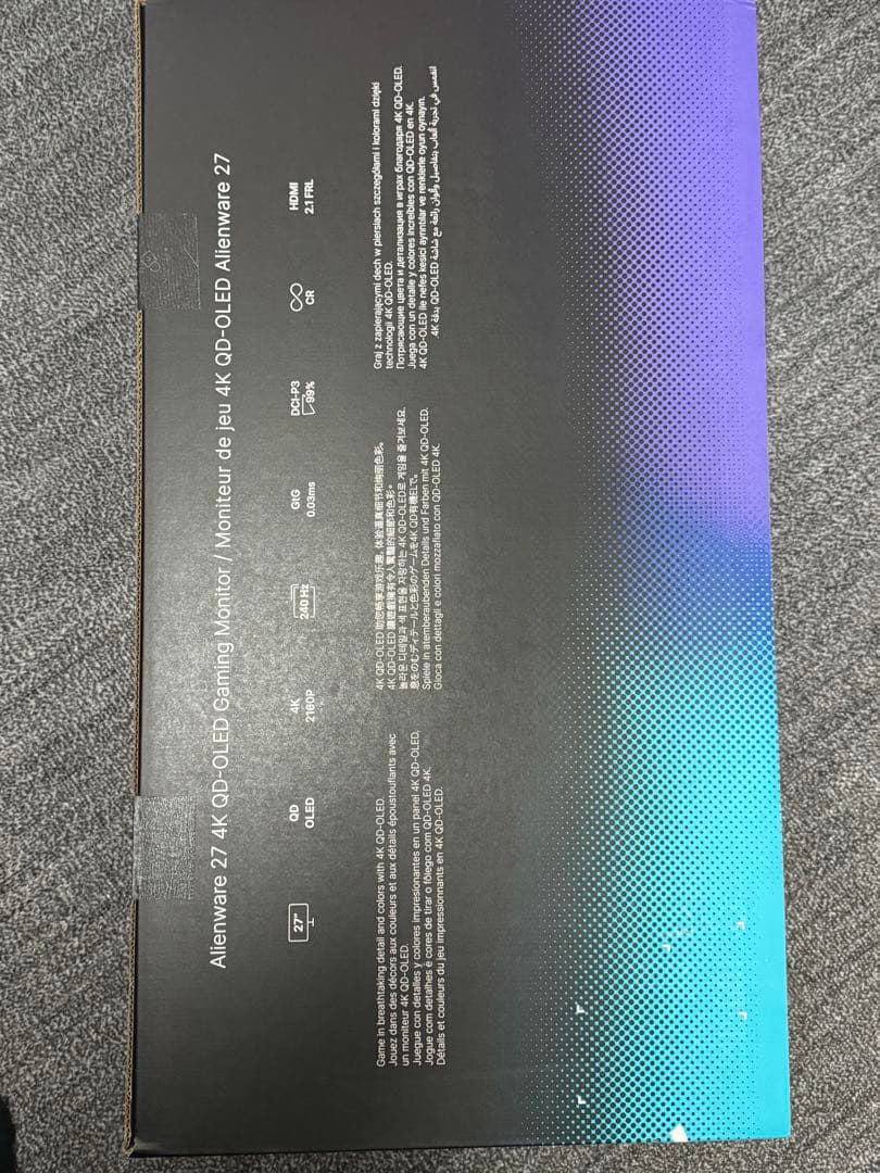 【新品】DELL 4K 240Hz QD-OLED モニター AW2725Q