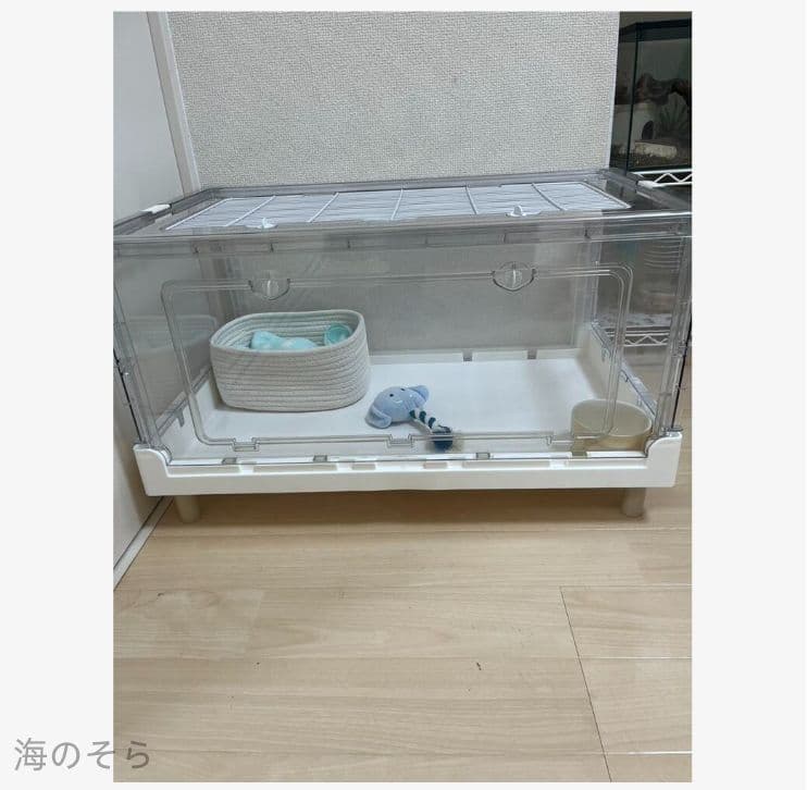 大型透明アクリルケージ 爬虫類・小動物兼用 70×43.5×34cm