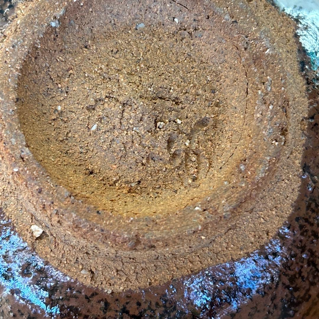 鶴田純久造　唐津焼　沓形　久窯　抹茶碗 茶道具 共箱(48Fd)