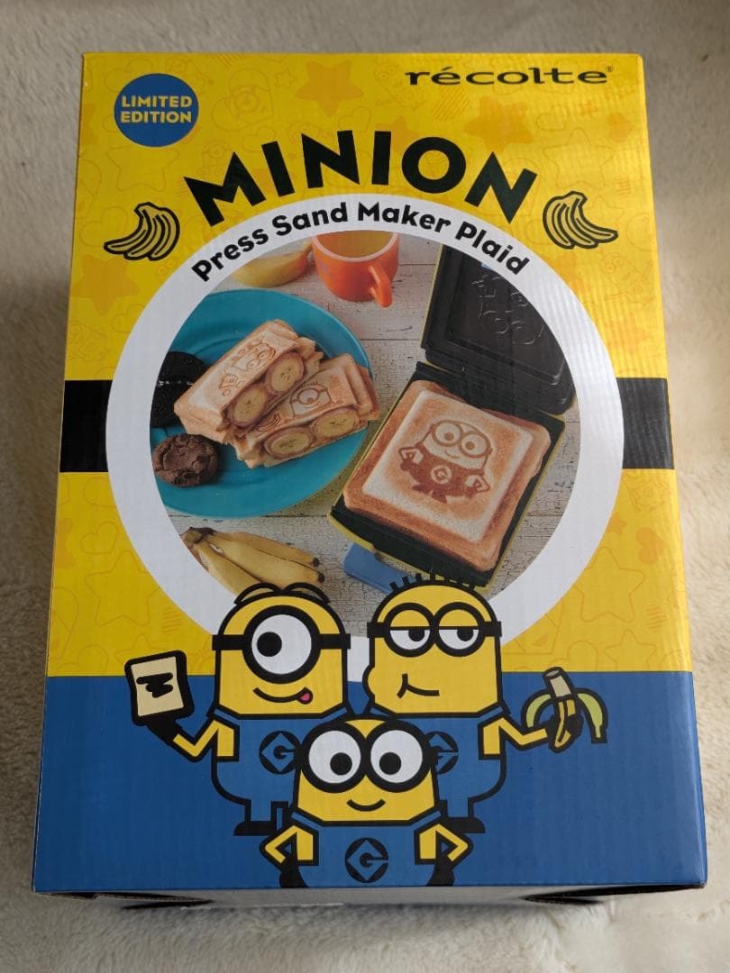ホットサンドメーカー ミニオン　récolte MINION レコルト