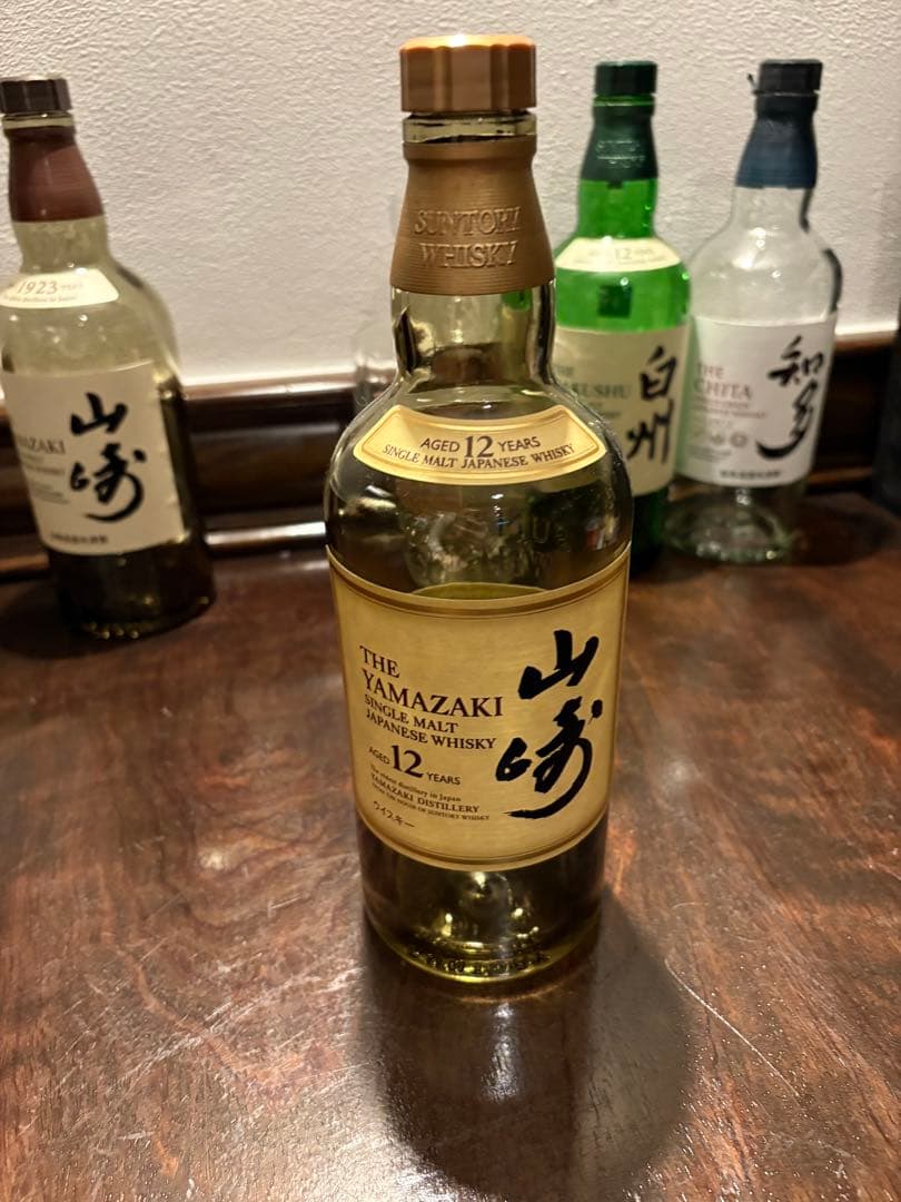 空瓶　山崎、山崎12年.響、白州12年、知多