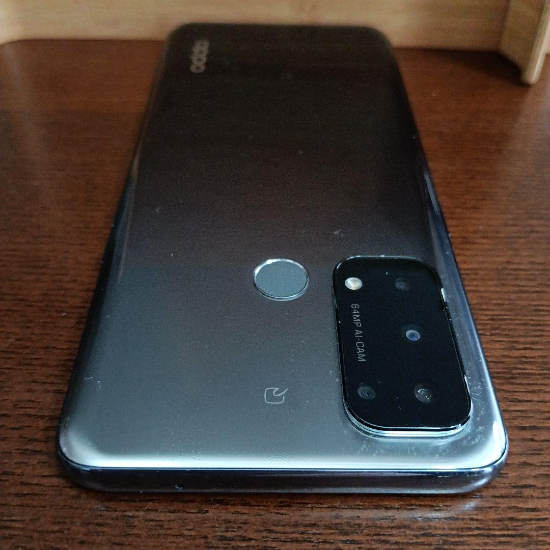 美品 箱付 OPPO reno 5 A シルバーブラック