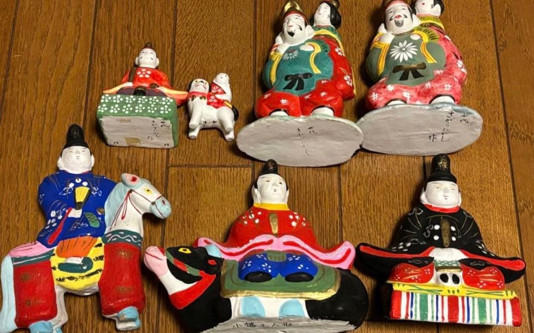 郷土玩具　土人形　天神　40点まとめ売り➕ 郷土玩具　さがらたかし　小幡土人形
