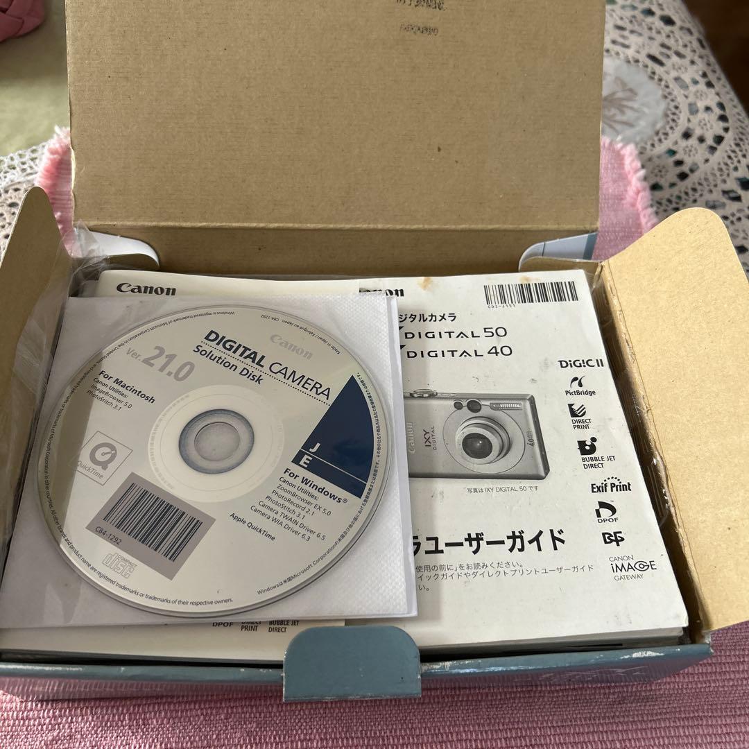 Canon IXY DIGITAL 50 充電器説明書有　作動確認済　元箱付