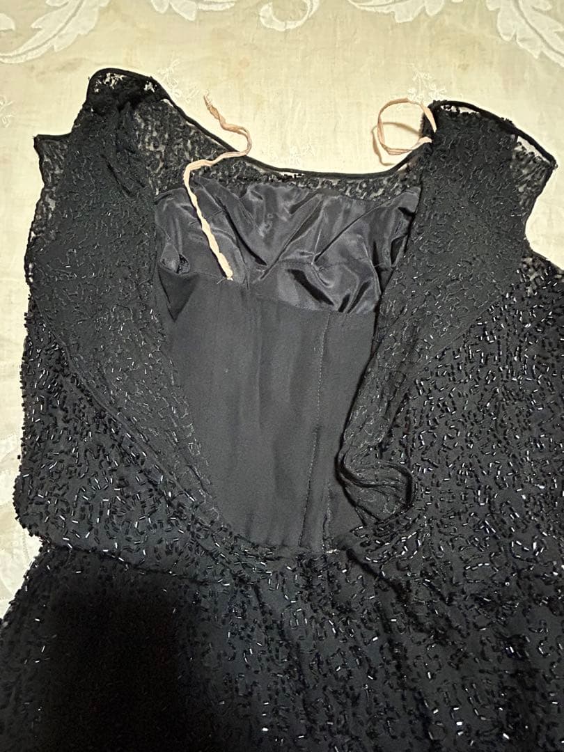 Saks Fifth Avenueヴィクトリアンヴィンテージビーズドレス