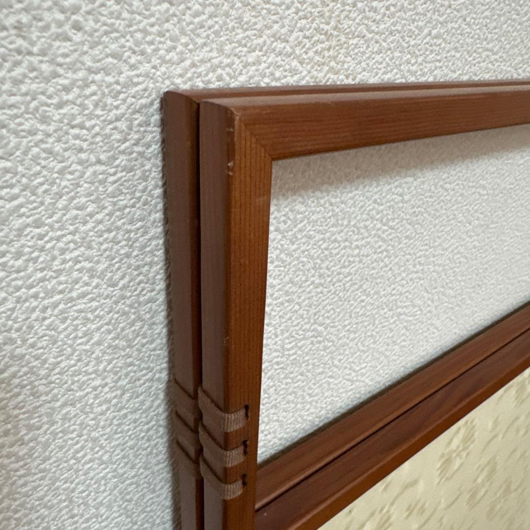 茶道具　風炉先屏風　貼り込み　リバーシブル