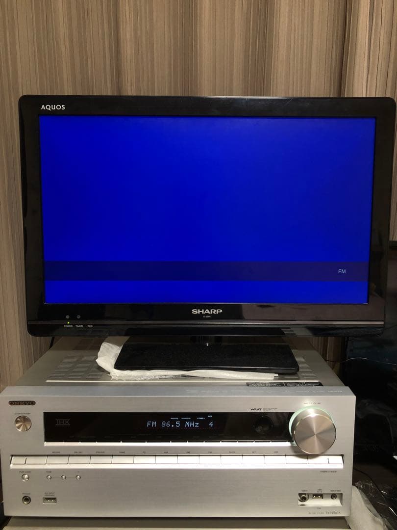 実働品ONKYO 7.1ch対応AVレシーバーTX-NR616S 新品リモコン付