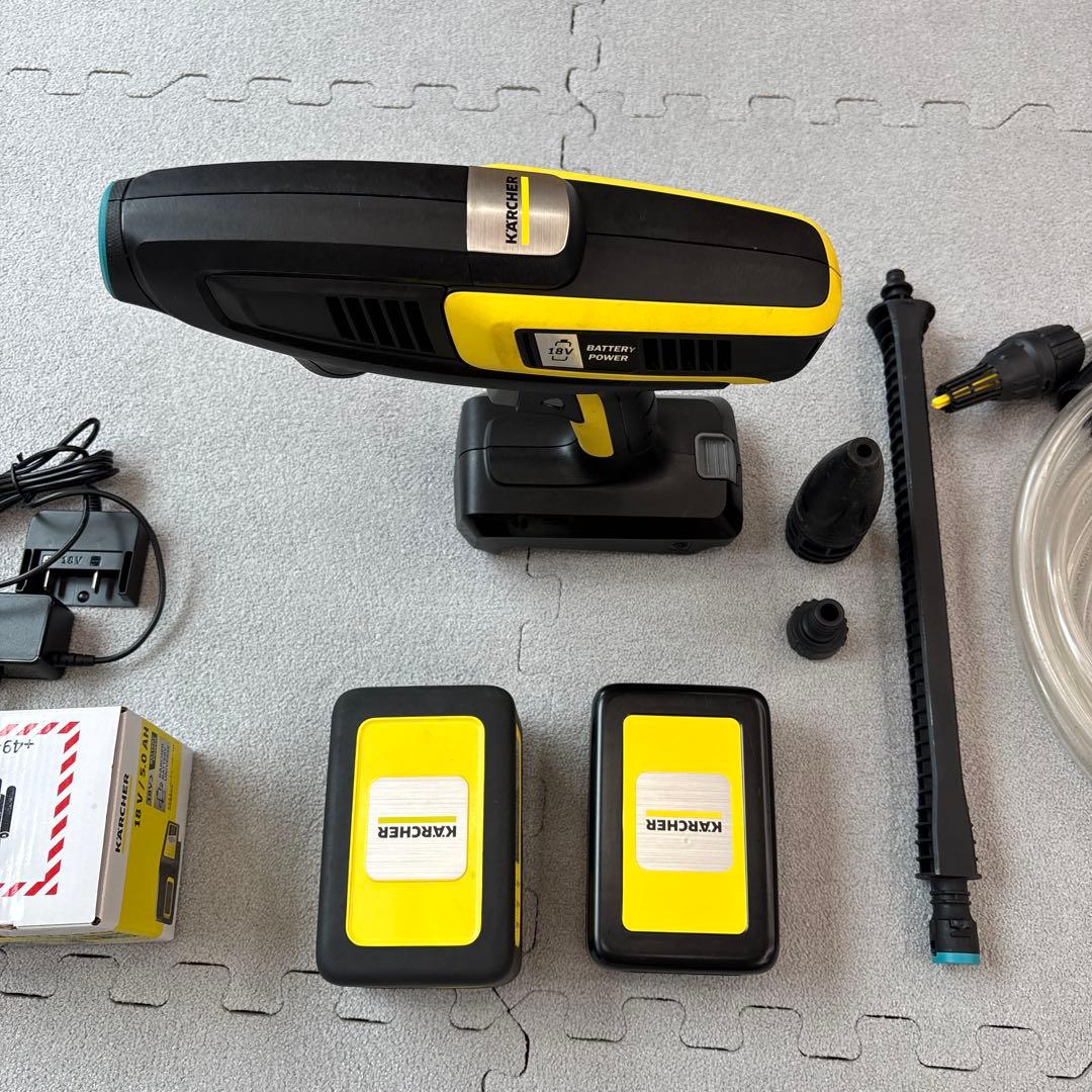 ケルヒャー モバイル高圧洗浄機 KHB6 本体＋自給用ホース+充電器セット