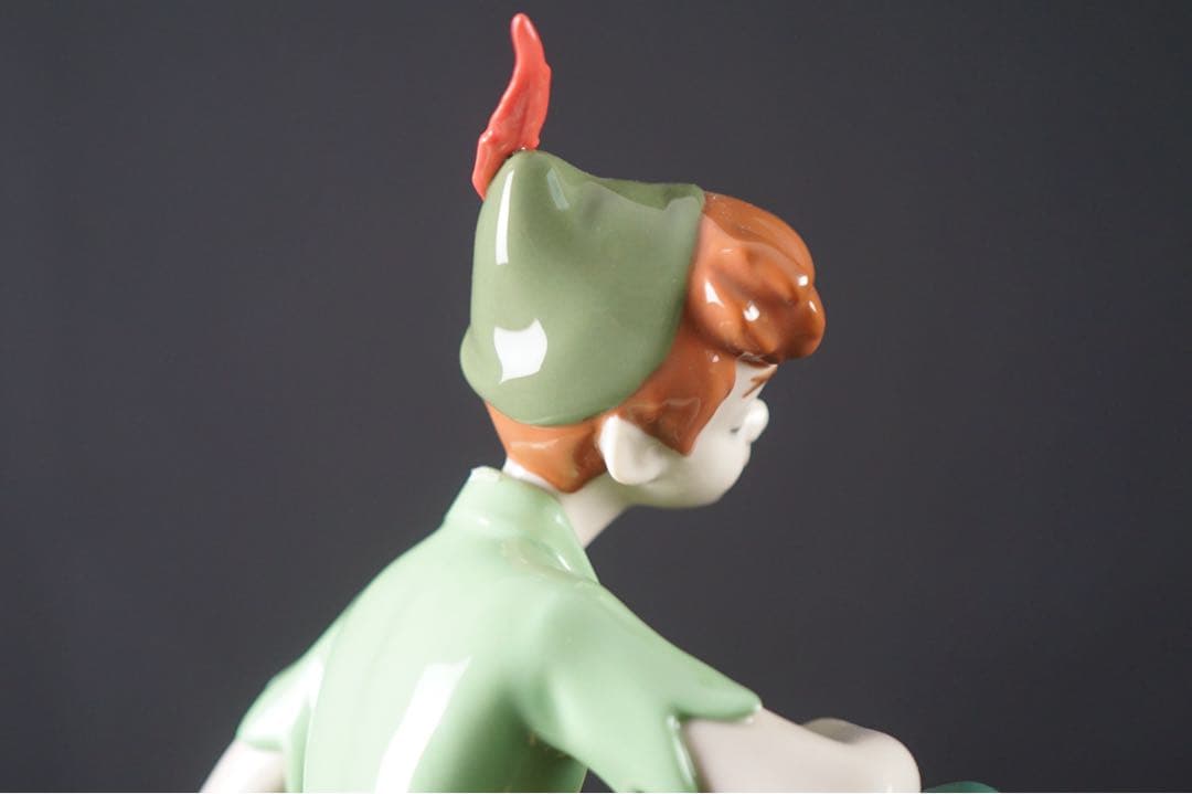 美品 リヤドロ ディズニー ピーターパン 65周年 フィギュリン 未使用