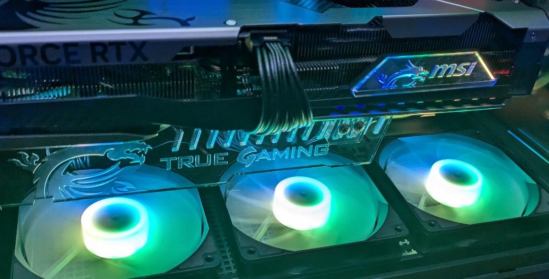 MSI純正 ARGBリバースファン3個セット PCケースファン