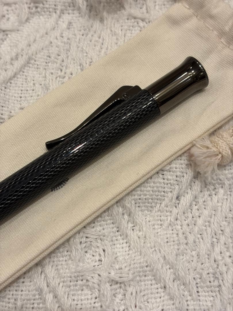 【未使用】Faber castell ギョーシェ　ブラックボールペン