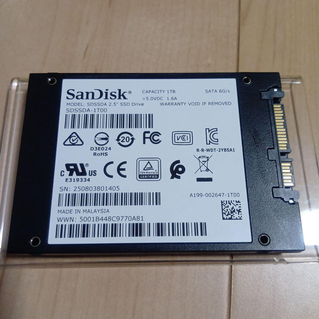 中古 SanDisk SSD PLUS 1TB