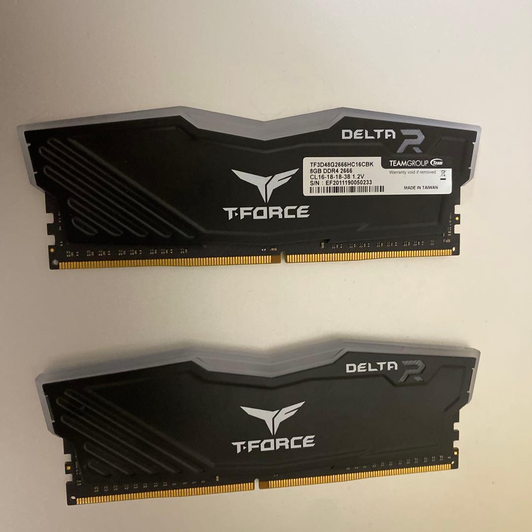 メモリー T force ddr4 16gb