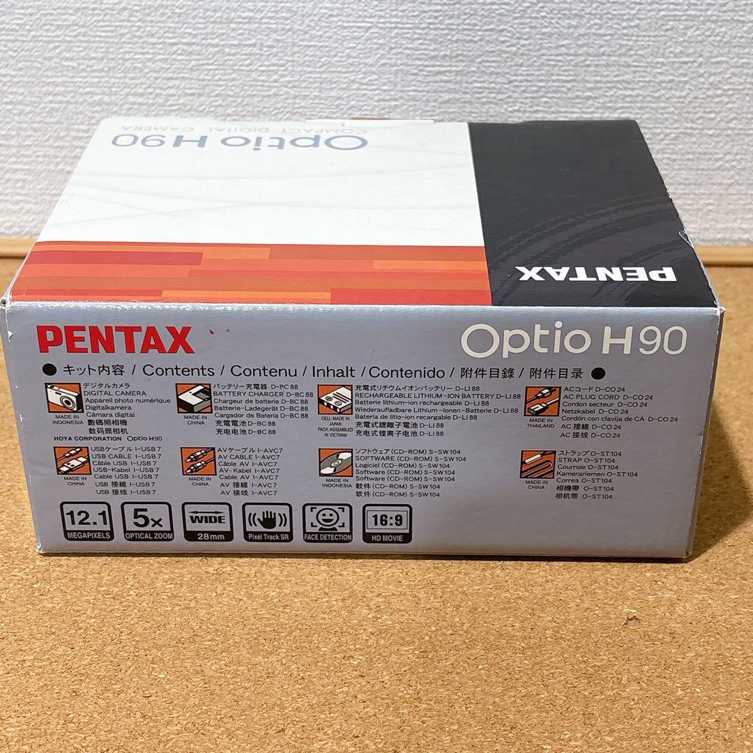 美品 PENTAX Optio H90 オレンジ シルバー　可愛すぎるコンデジ