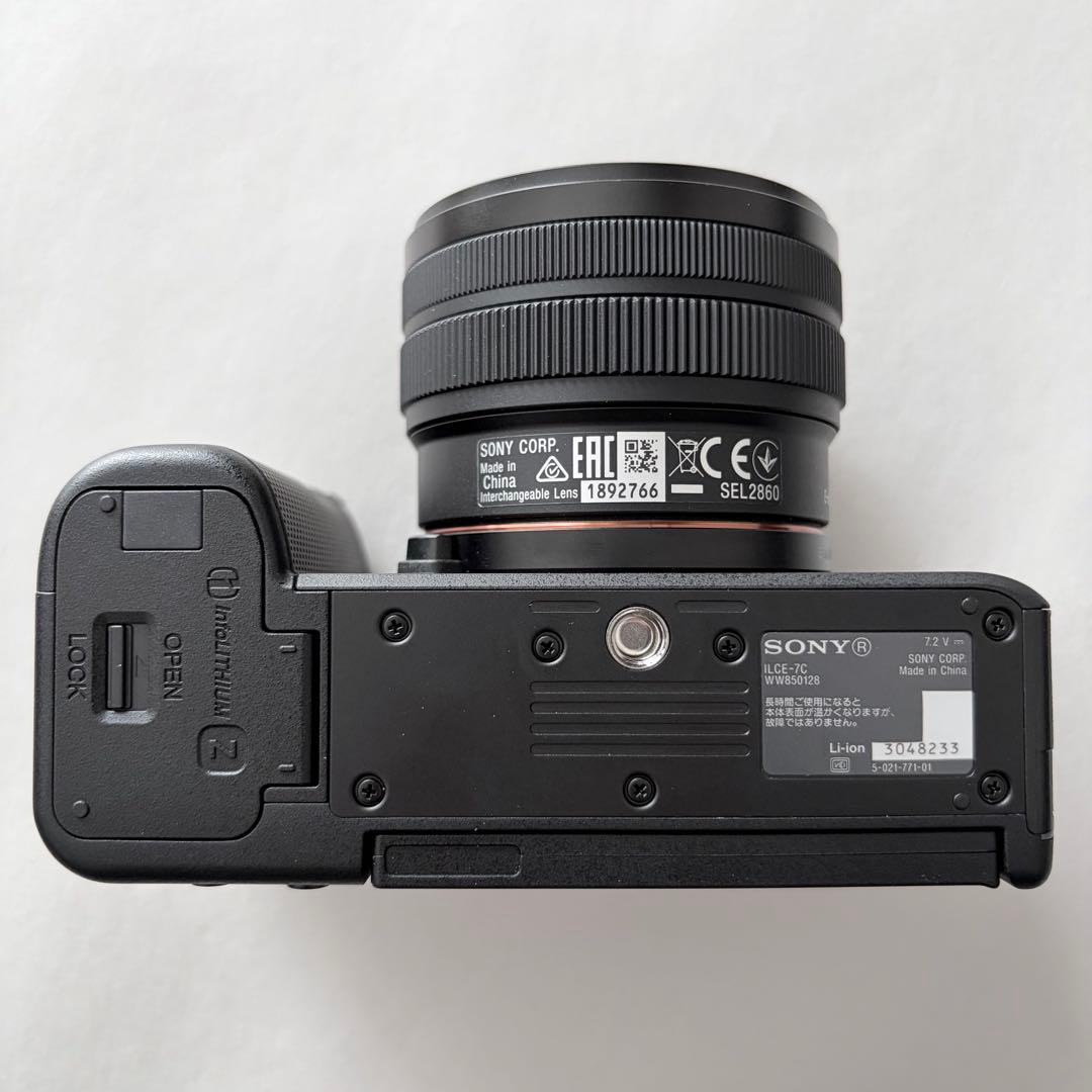【美品】SONY α7C ILCE-7CL シャッター1651回 付属品充実