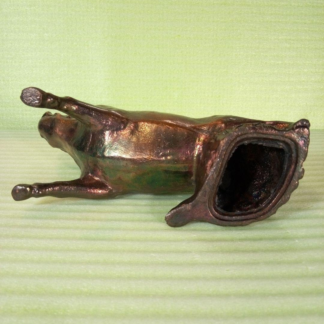 鉄の猪　イノシシ　猪　Wild boar　置物　金属工芸　インテリア