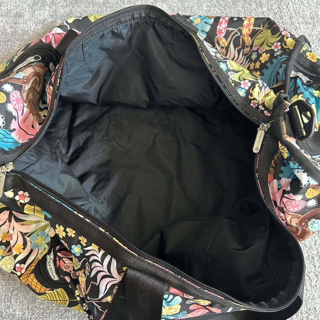 【美品】レスポートサック　ハワイ限定ワヒネフラ柄　ラージウィークエンダー