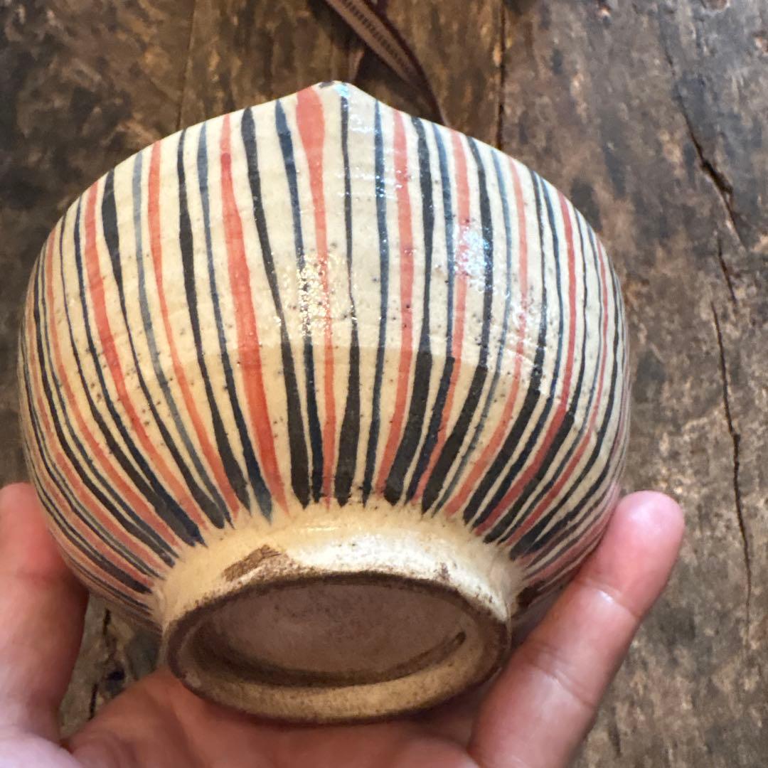SALE⏬瀬戸　麦藁手　片口茶碗　箱付き