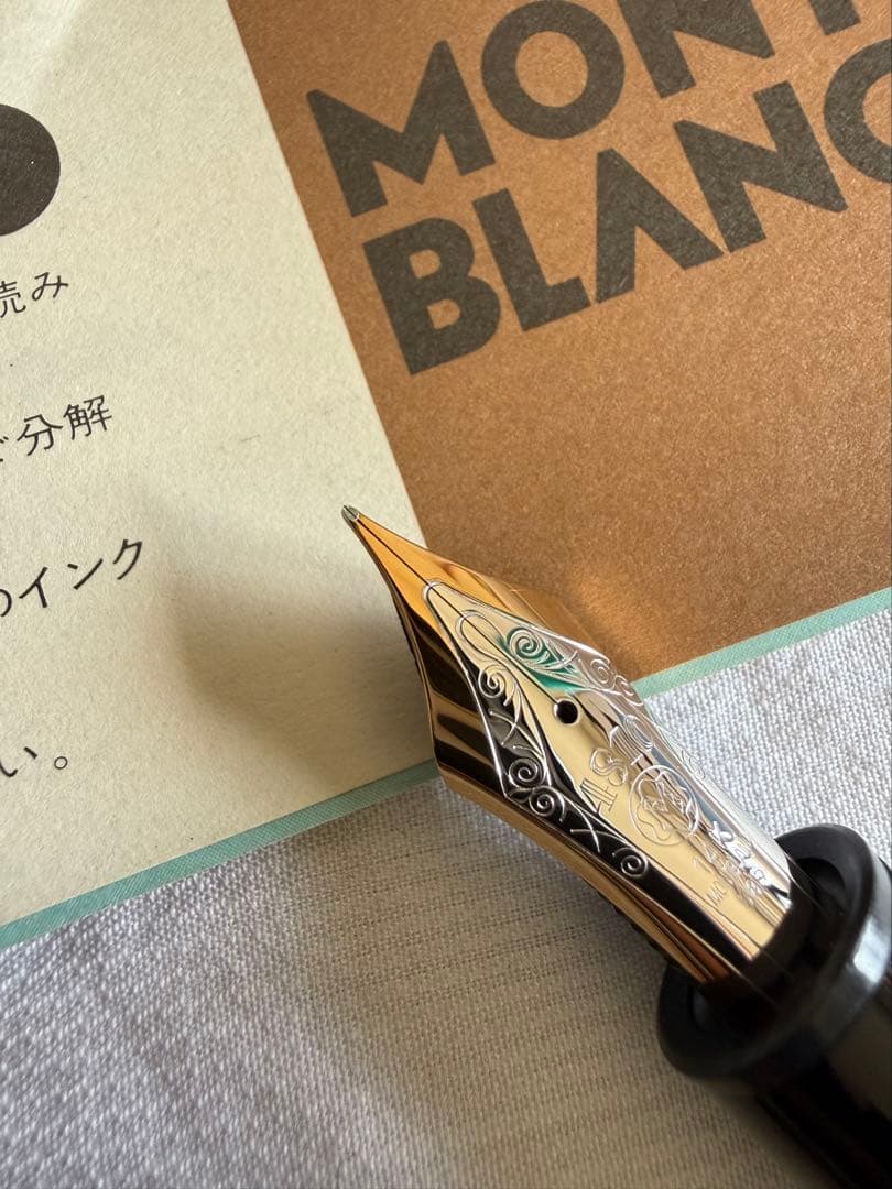 モンブラン万年筆149、螺鈿、スターリングシルバー