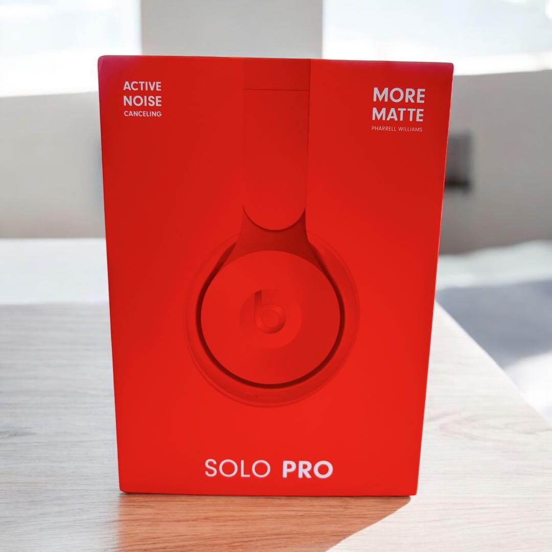 Beats SOLO PRO ワイヤレスヘッドホン レッド