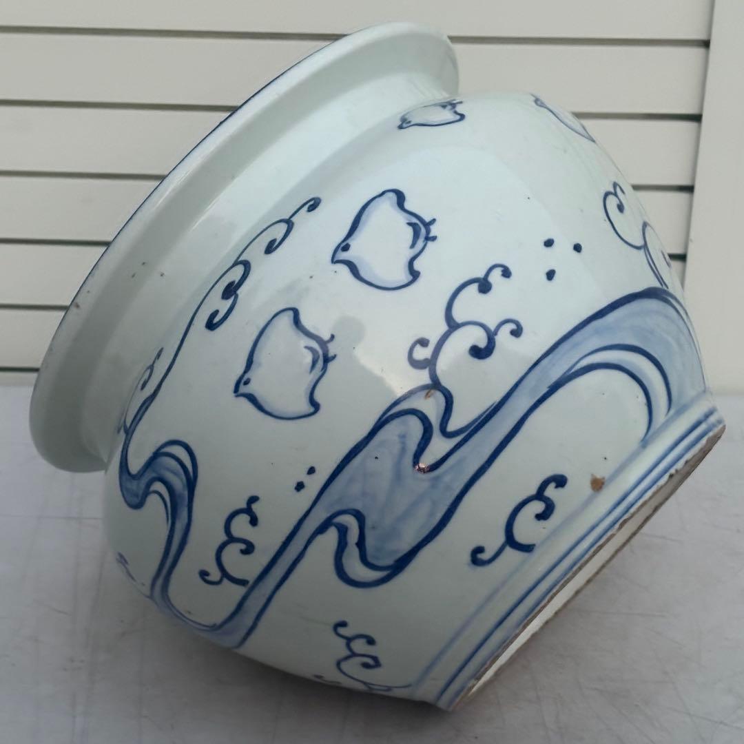 時代物◎かわいい染付火鉢◎