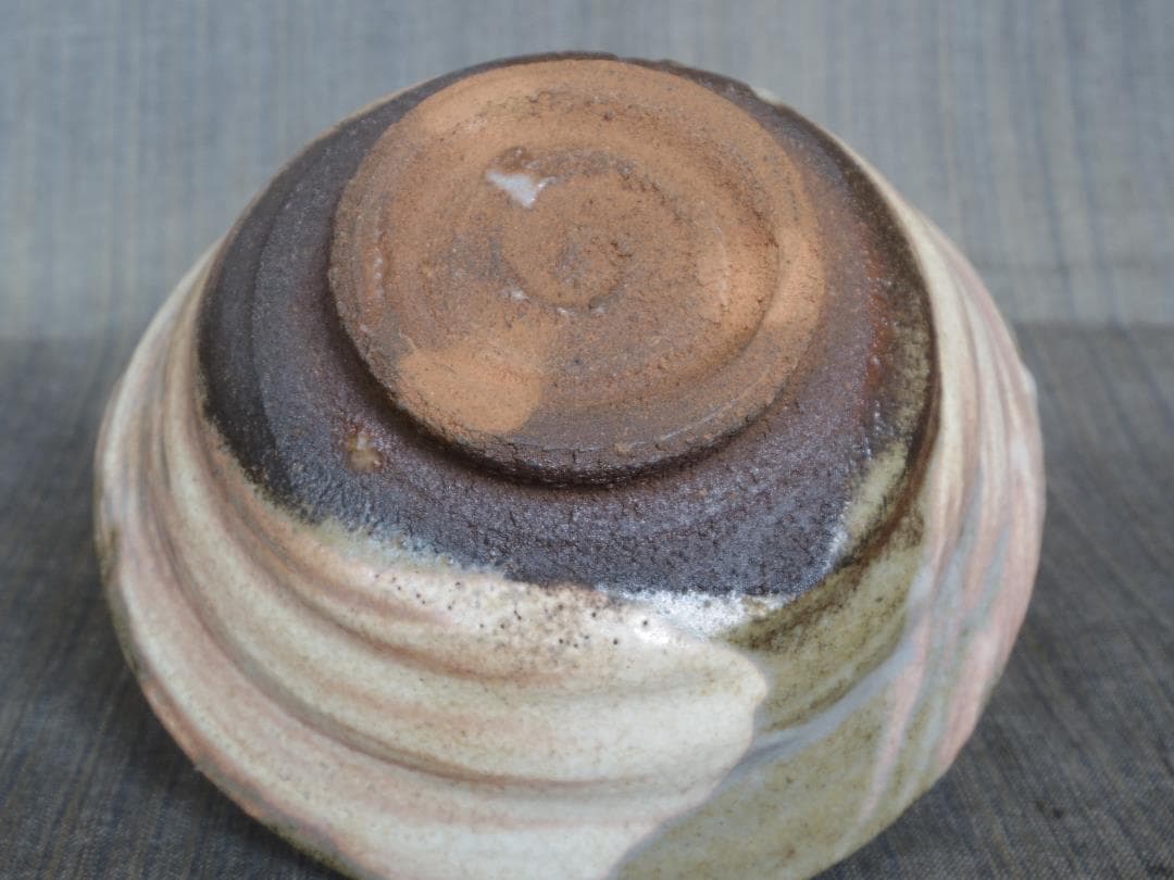 山田和《師：加藤唐九郎》★刷毛目茶碗★共箱・布