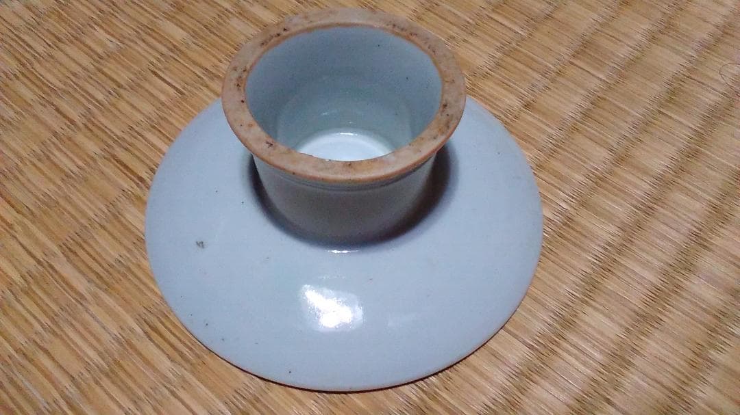 白磁　台皿（径9.7cm）　祭器・平佐・伊万里・李朝分院